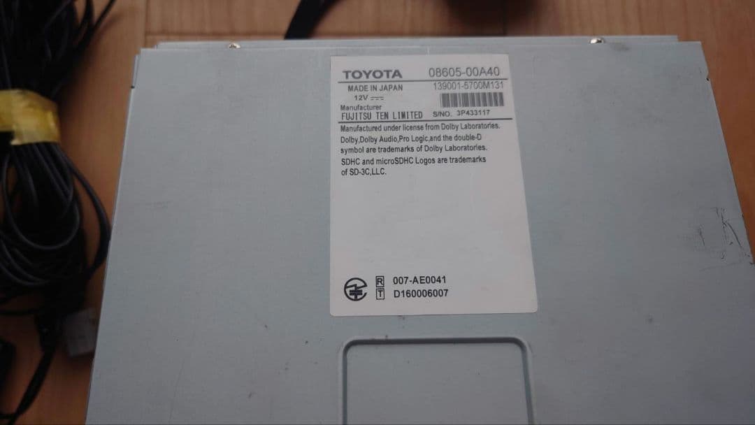 TOYOTA純正　9インチナビ　NSZT-Y66T