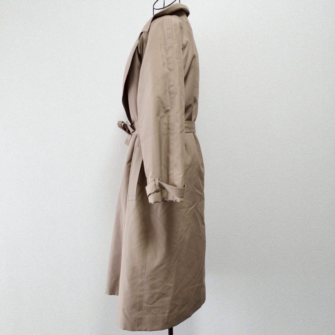 美品 希少✨フォックスファー シルク ベルト ロングコート トレンチ ライナー