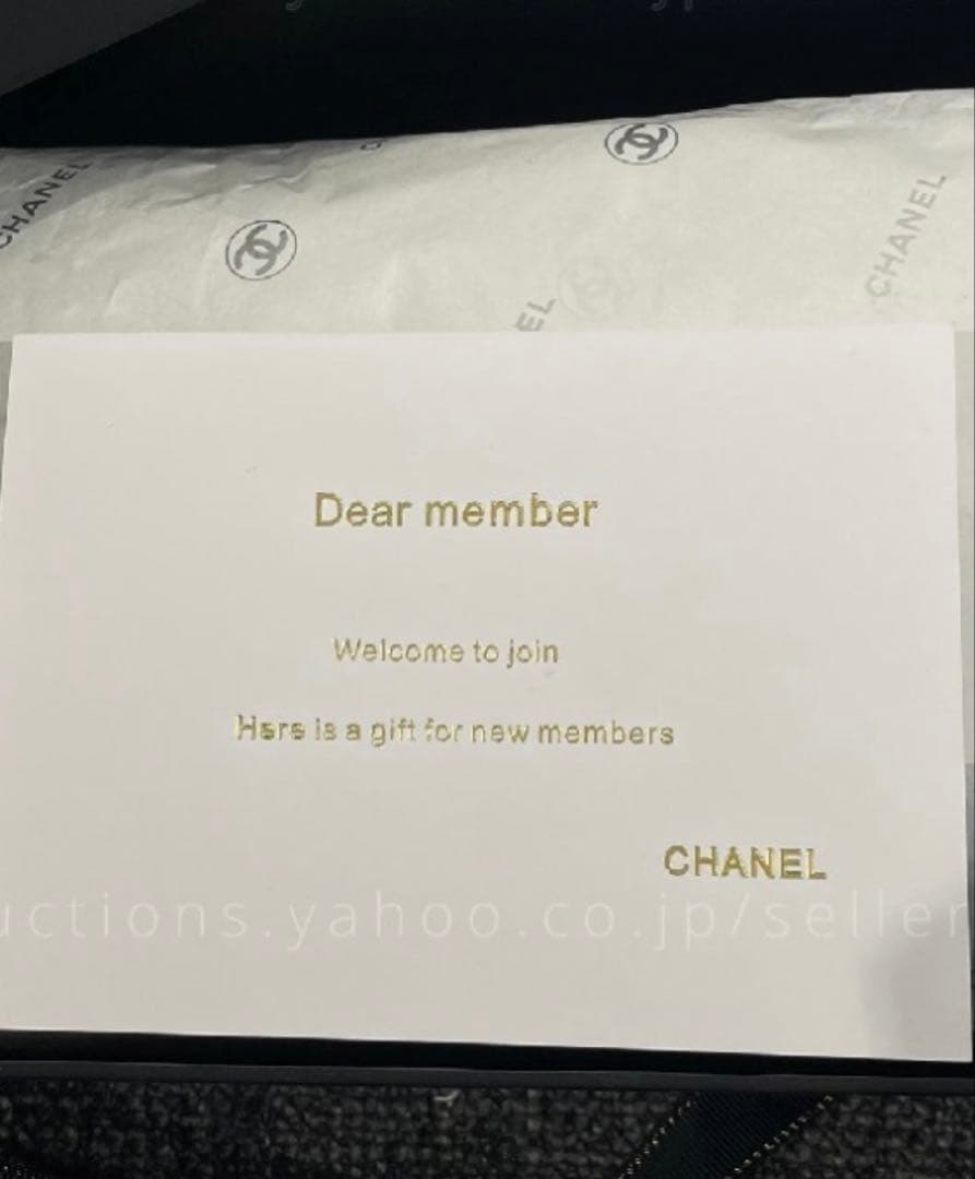 CHANELノベルティキャビアスキンシルバーチェーン