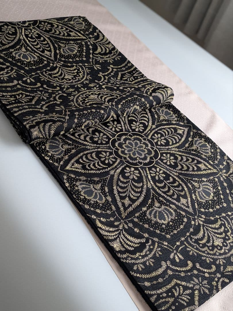 正絹菱屋善兵衛更紗文様袋帯美しいキモノ掲載お仕立て込