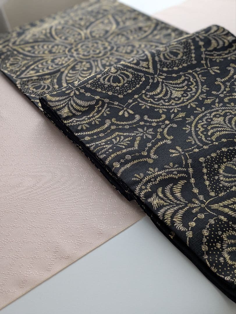 正絹菱屋善兵衛更紗文様袋帯美しいキモノ掲載お仕立て込