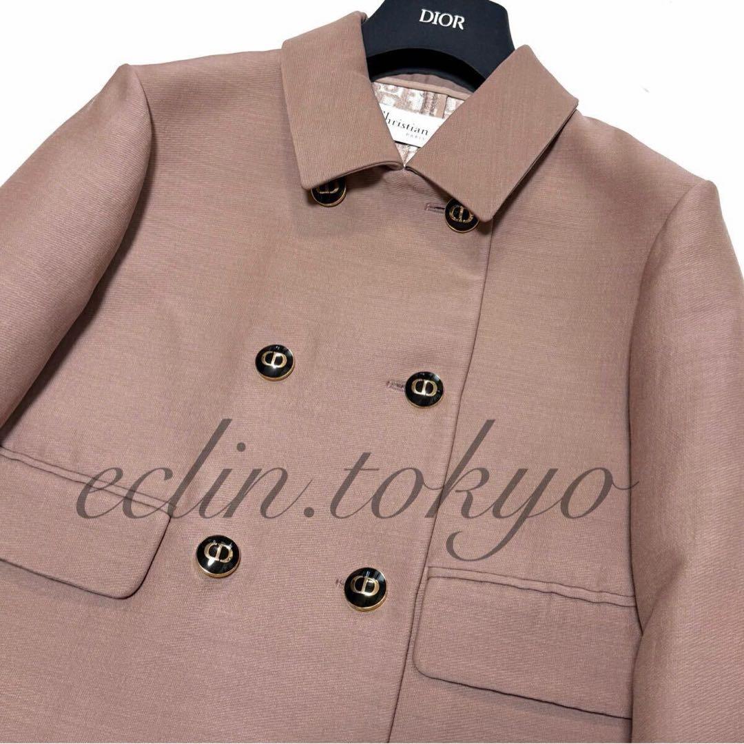 新品同様2023 ディオール《裏地オブリーク総柄》ショートジャケット E4795