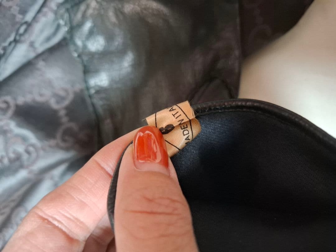 GUCCI オールドグッチ ハラコ レザーグローブ 手袋 ブラック GGロゴ