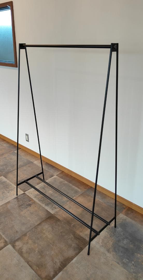 MOON　アイアン ハンガーラック 下段２本 店舗什器 スチール 展示
