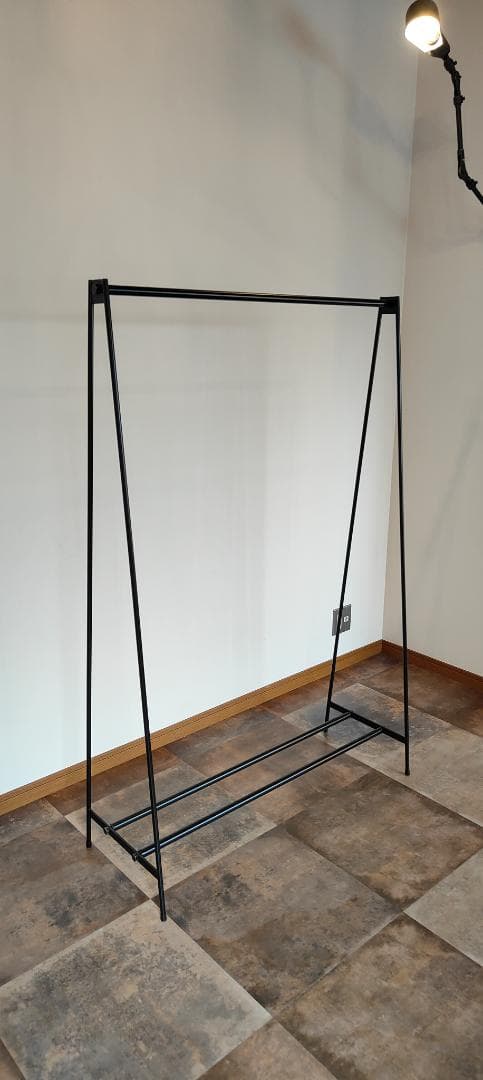 MOON　アイアン ハンガーラック 下段２本 店舗什器 スチール 展示