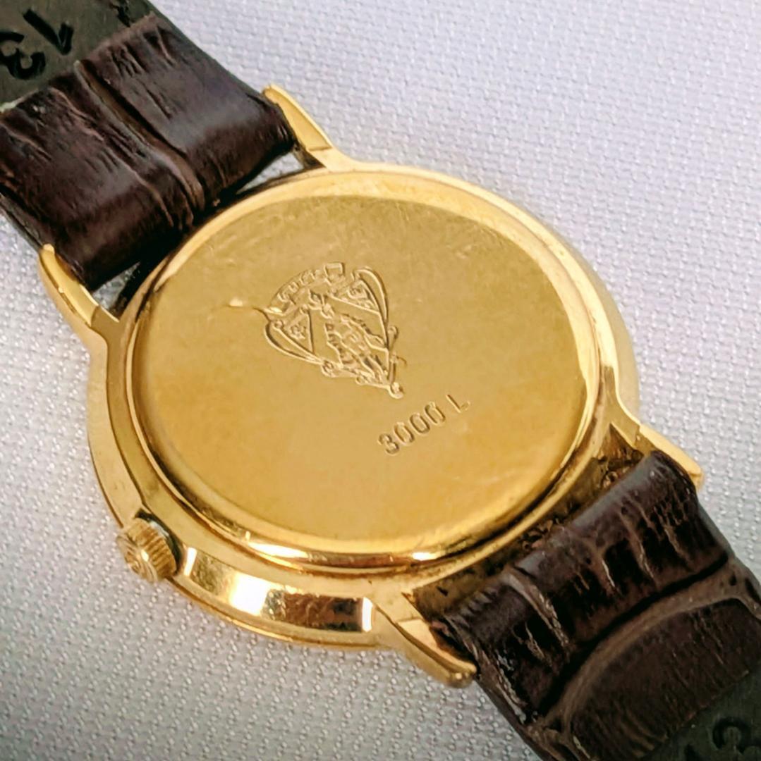 良品 GUCCIレディース腕時計3000Lシェリーライン キュート イタリア