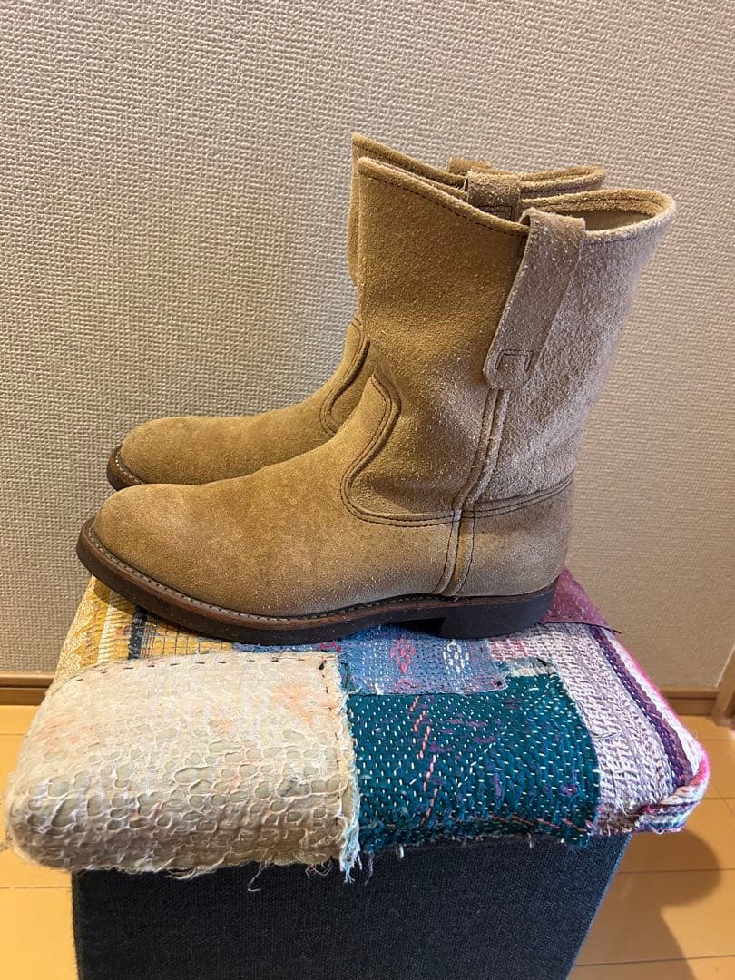 羽タグ　RED WING レッドウィング　スエード　ペコスブーツ　6E