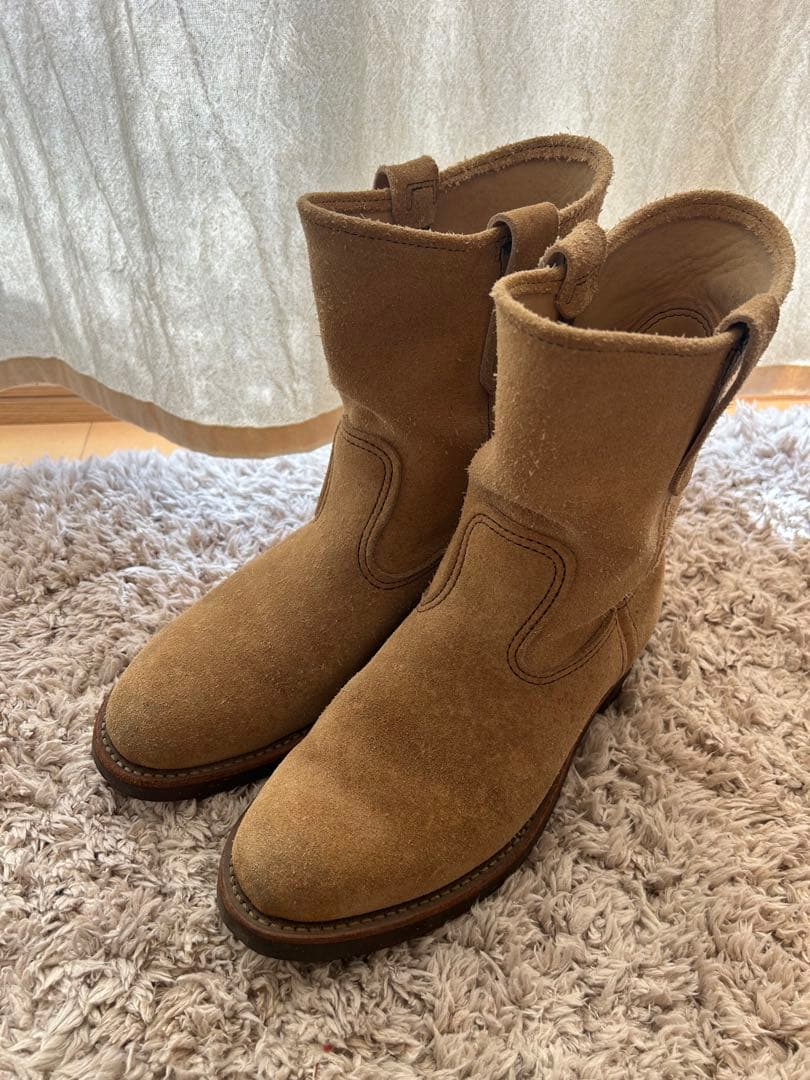 羽タグ　RED WING レッドウィング　スエード　ペコスブーツ　6E