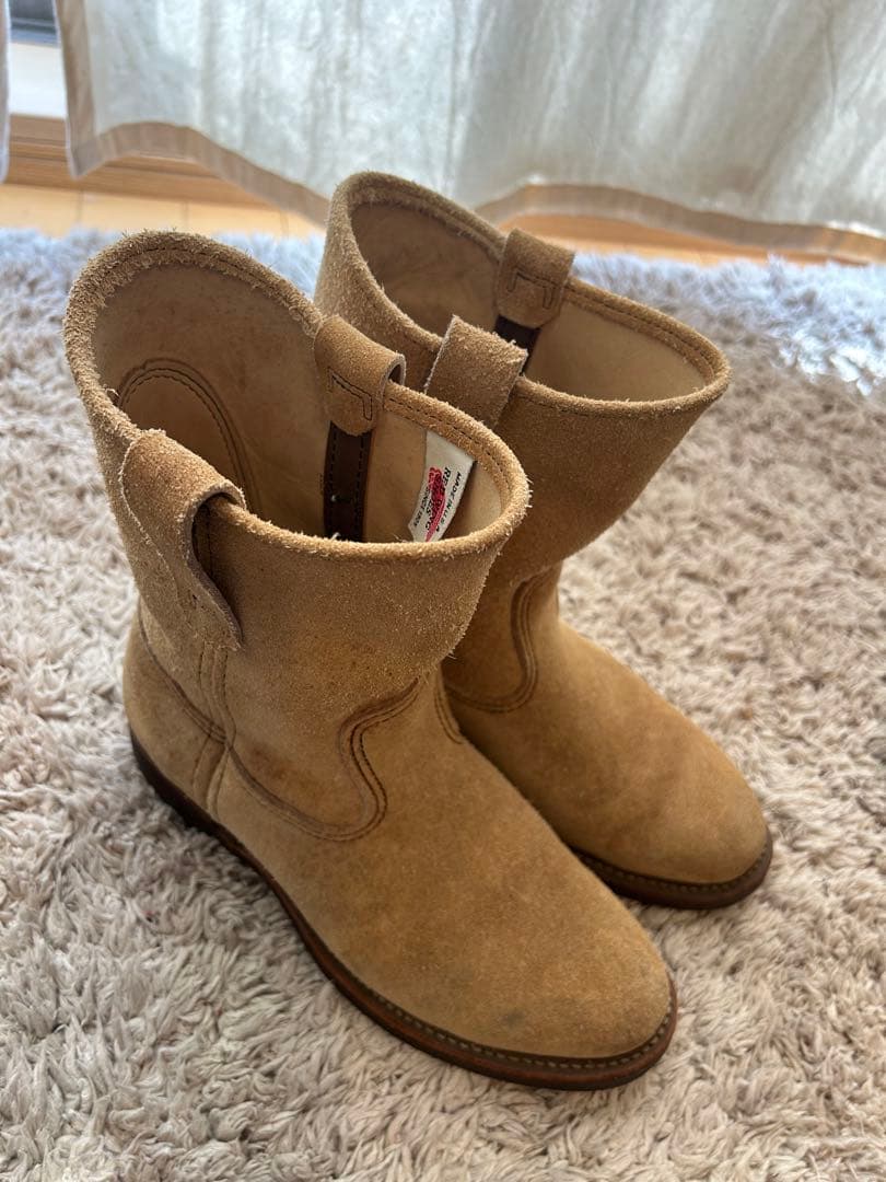 羽タグ　RED WING レッドウィング　スエード　ペコスブーツ　6E