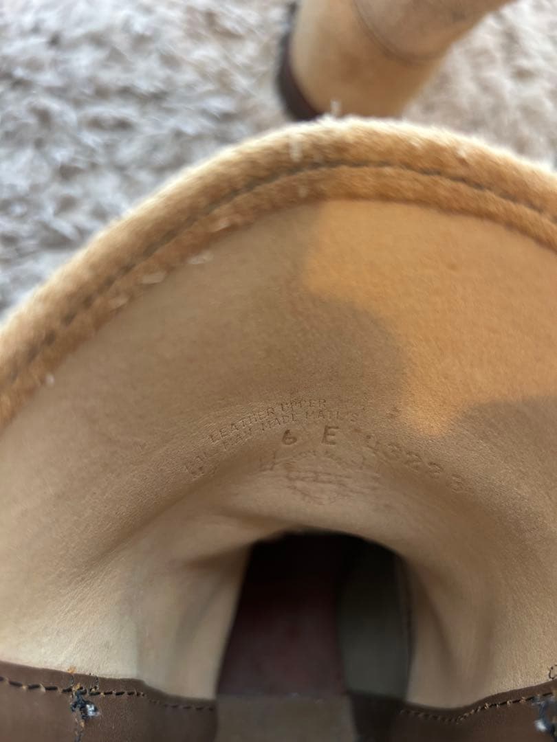 羽タグ　RED WING レッドウィング　スエード　ペコスブーツ　6E