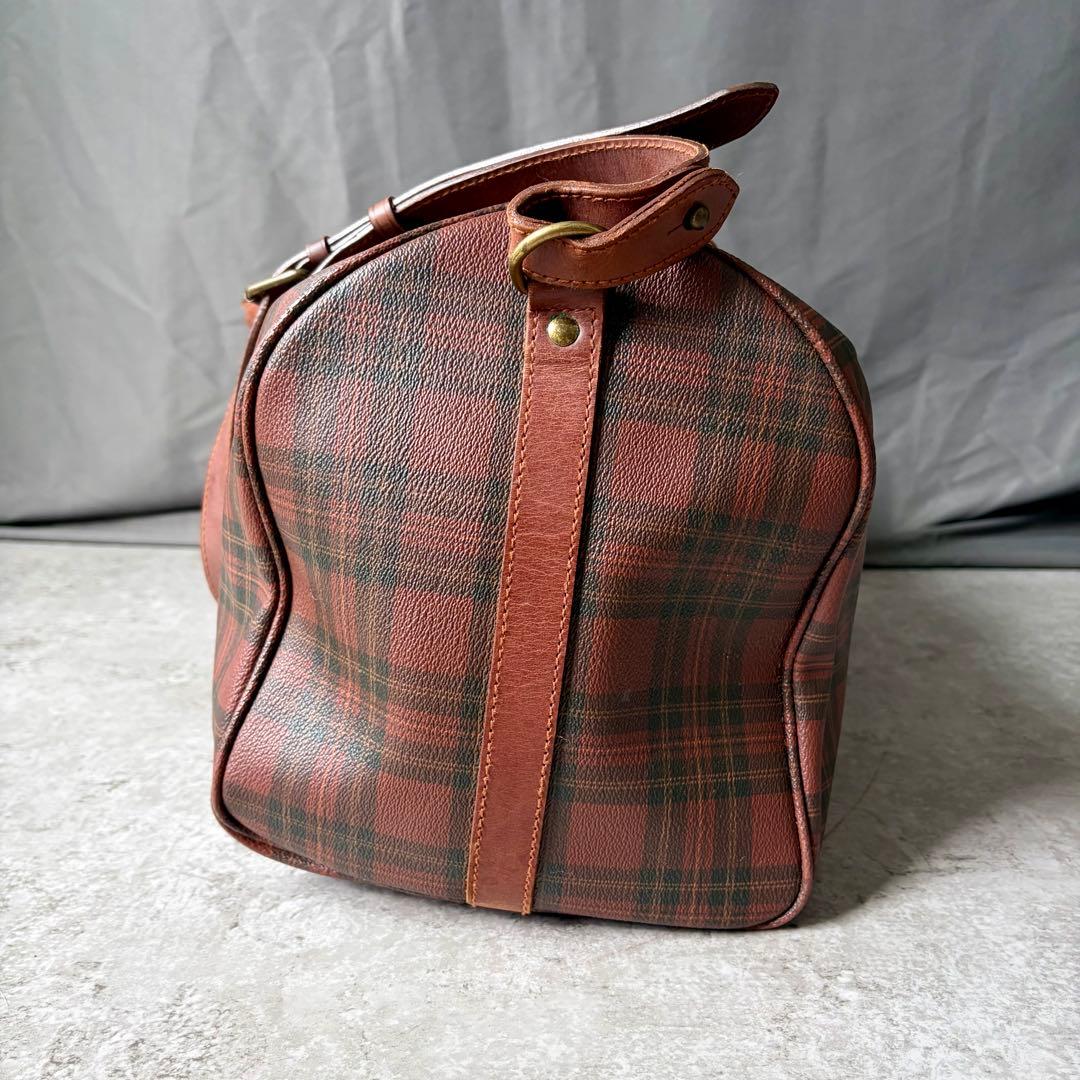 ク*ロ様 希少 ポロラルフローレン ボストンバッグ タータンチェック 2way