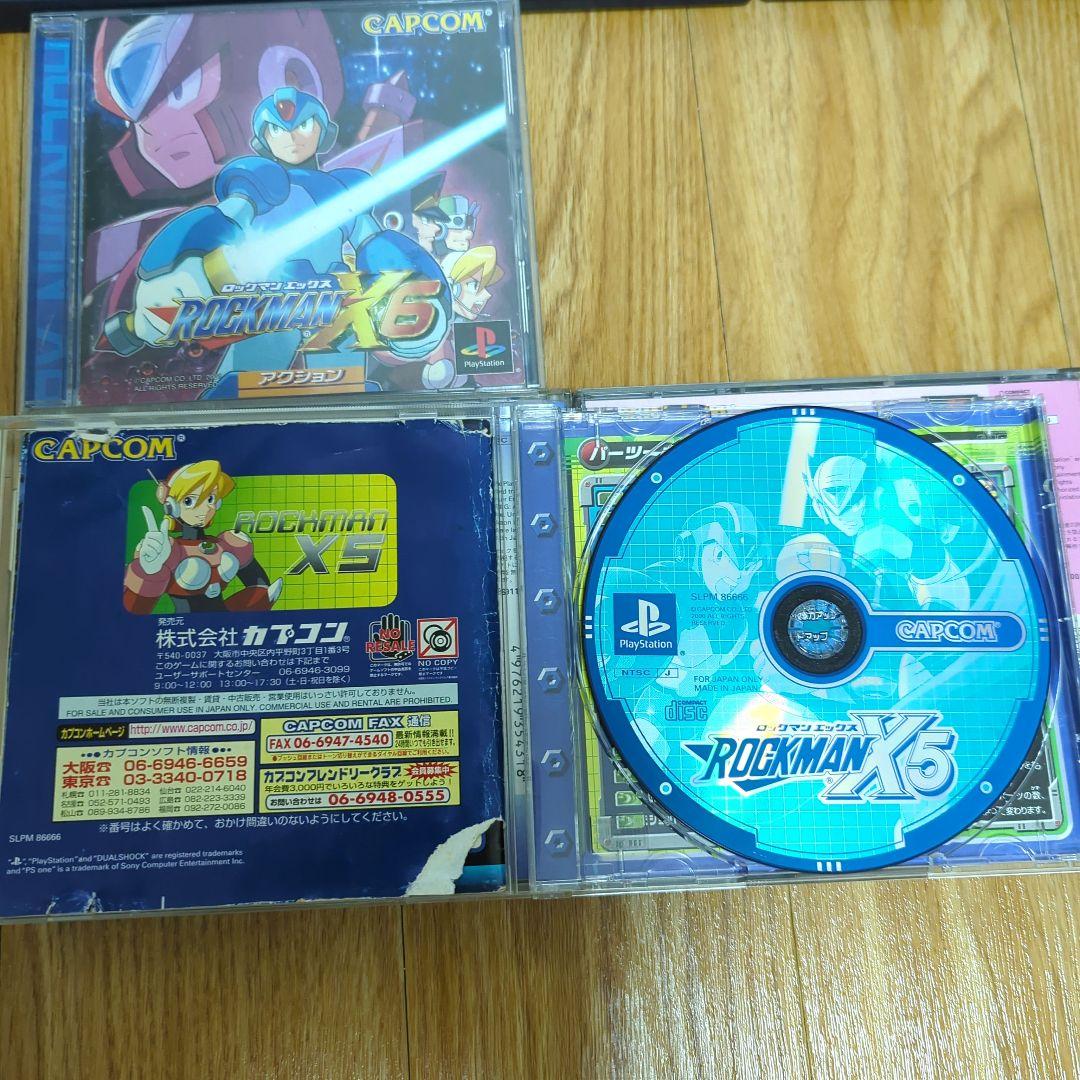 ロックマンx4〜8　コマンドミッションイレギュラーハンターx　ロックマン8セット