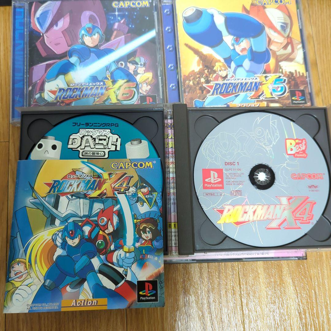 ロックマンx4〜8　コマンドミッションイレギュラーハンターx　ロックマン8セット