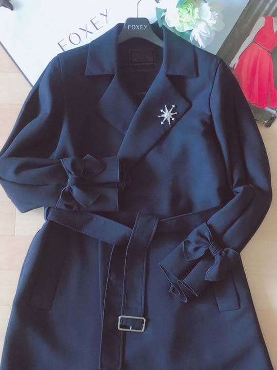 新品同様！ＦＯＸＥＹ ＢＯＵＴＩＱＵＥ　トレンチコート　38 Rene