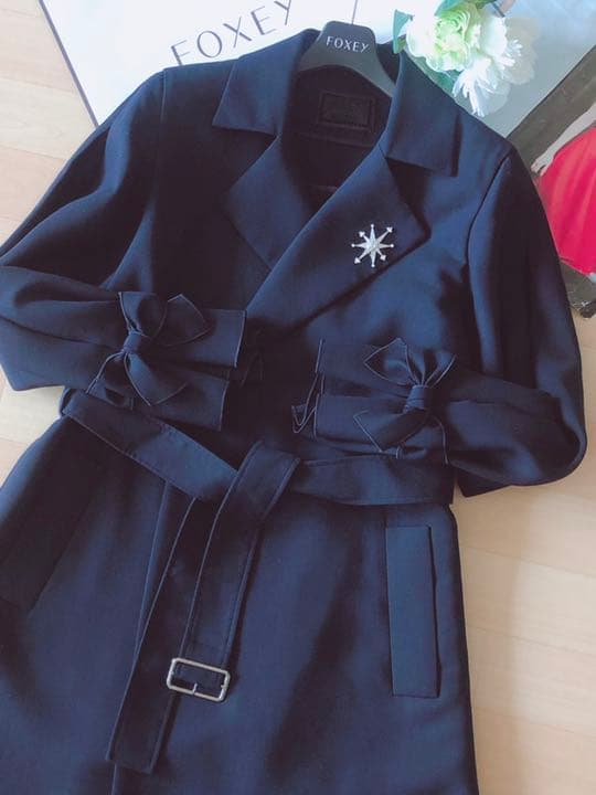 新品同様！ＦＯＸＥＹ ＢＯＵＴＩＱＵＥ　トレンチコート　38 Rene