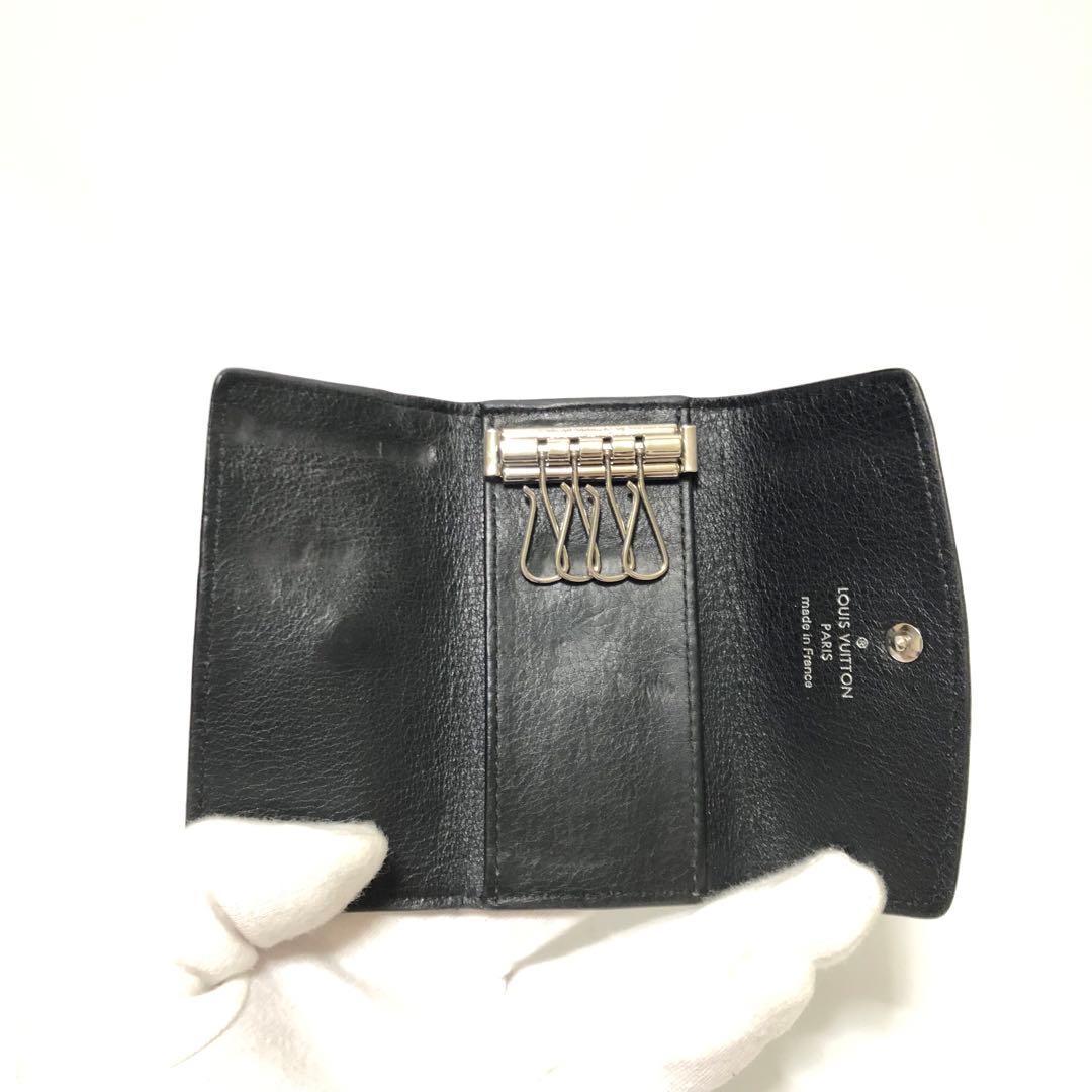 【美品】LOUISVUITTONヴィトン マヒナ　キーケース　4連