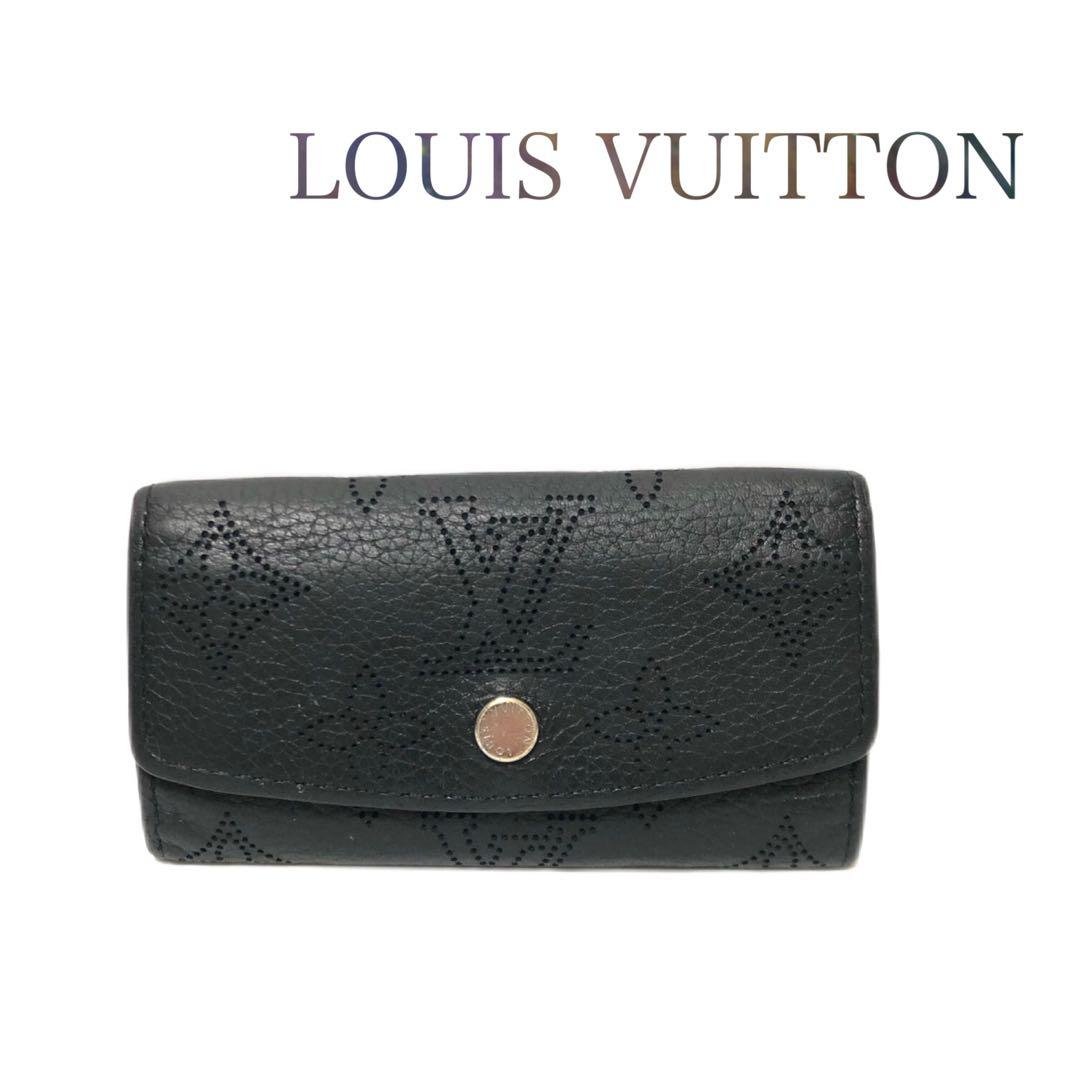 【美品】LOUISVUITTONヴィトン マヒナ　キーケース　4連