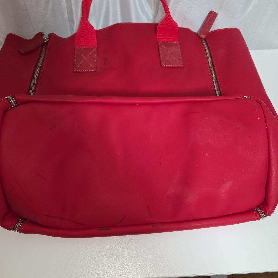 DSQUARED2 赤 トートバッグ ジッパー付き