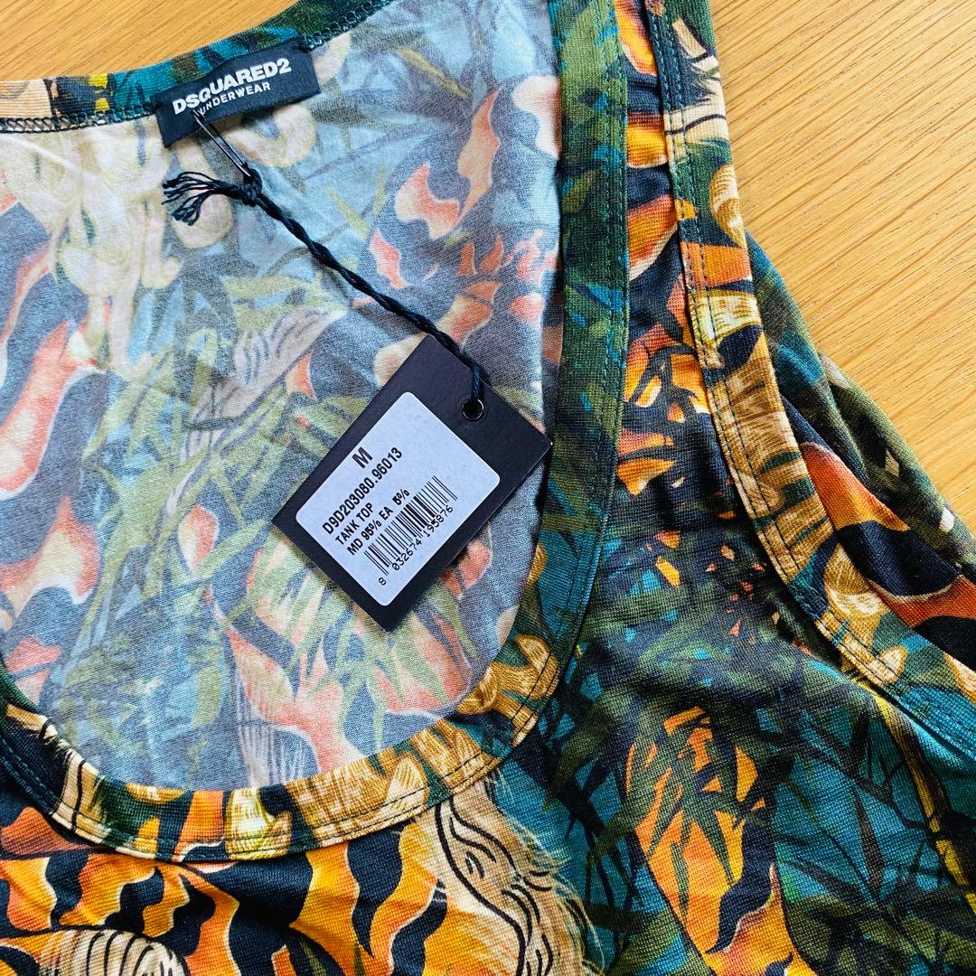 dsquared2 正規品 メンズ 無地＆虎柄 タンクトップ ディースクエアード