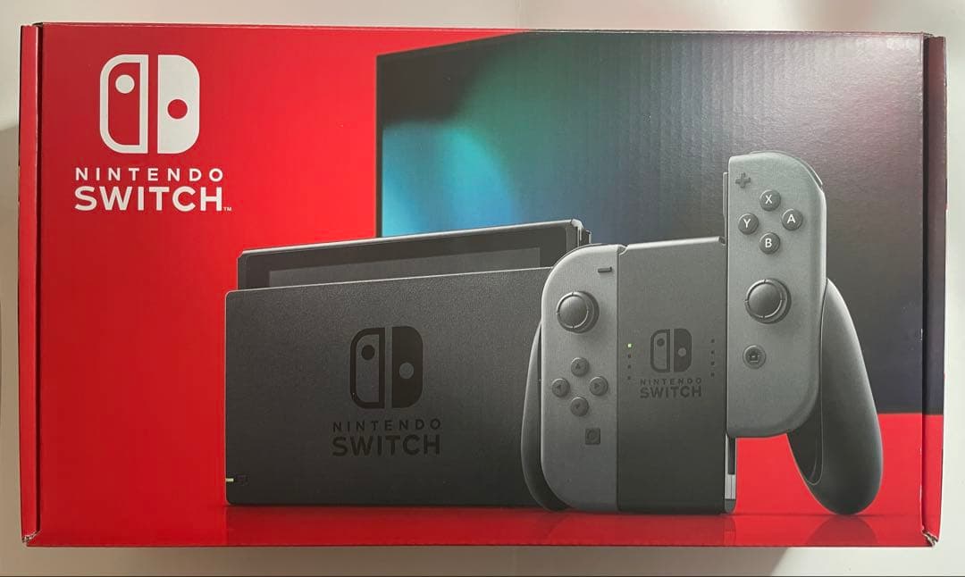 Nintendo switch グレー本体 バッテリー強化版 新型