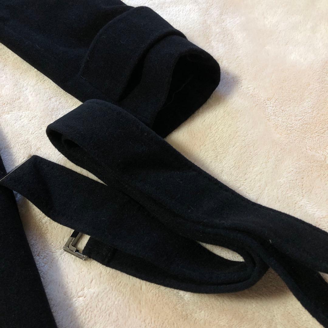 美品♡ 23区　ニジュウサンク　アンゴラコート ロング　ブラック　ベルト付き　M