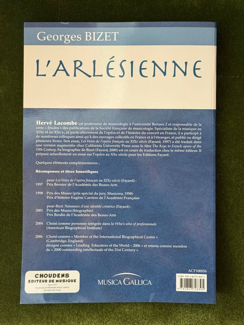 【週末限定値引中】総譜　Bizet L'Arlesienne アルルの女