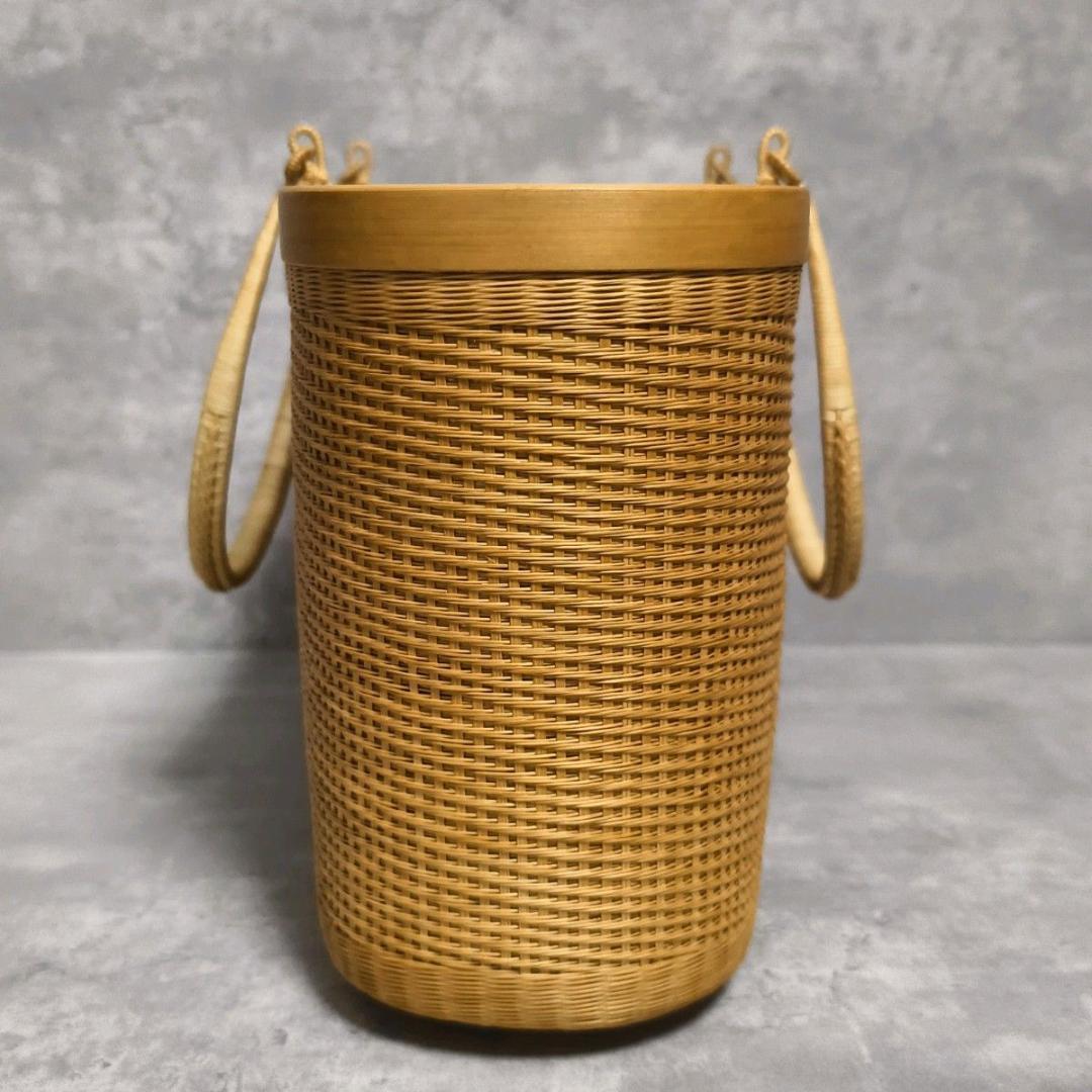 【極美品】プラニー工房 籠バッグ TBHC ハンドバック ナチュラル