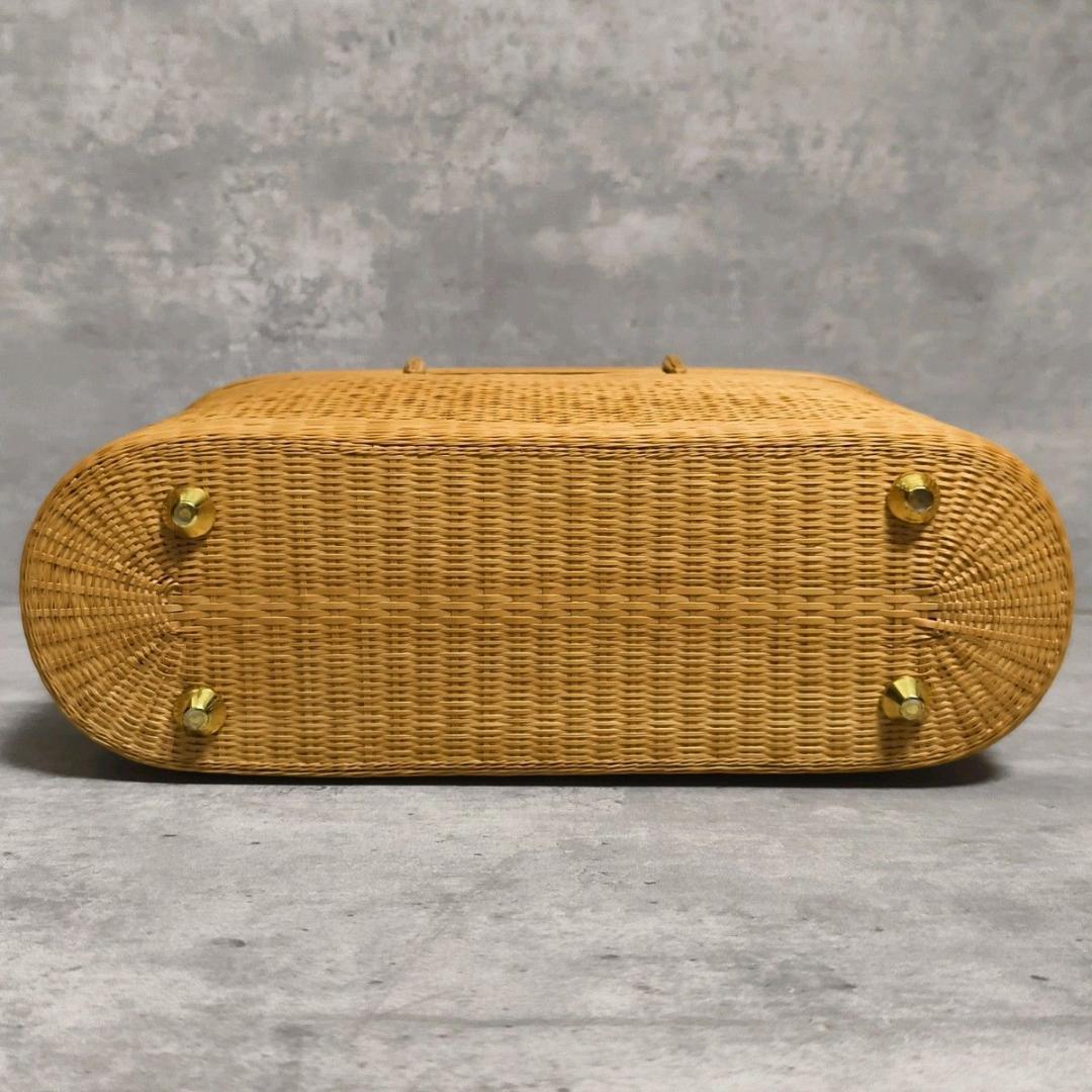 【極美品】プラニー工房 籠バッグ TBHC ハンドバック ナチュラル