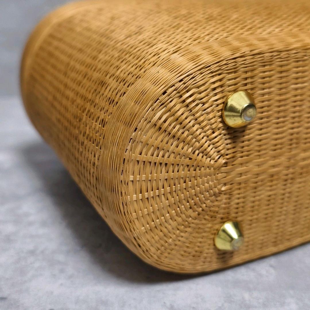 【極美品】プラニー工房 籠バッグ TBHC ハンドバック ナチュラル