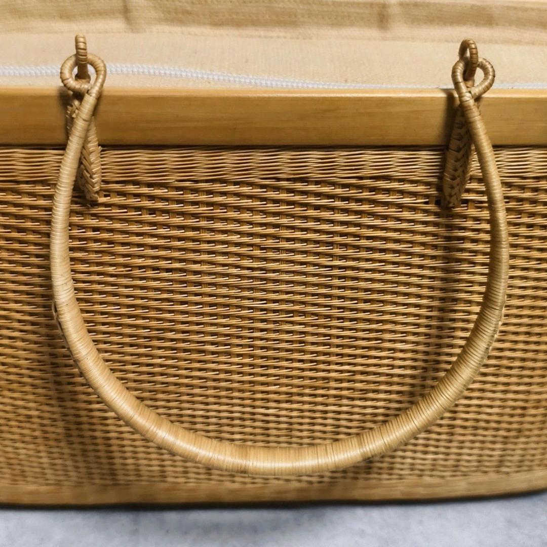 【極美品】プラニー工房 籠バッグ TBHC ハンドバック ナチュラル