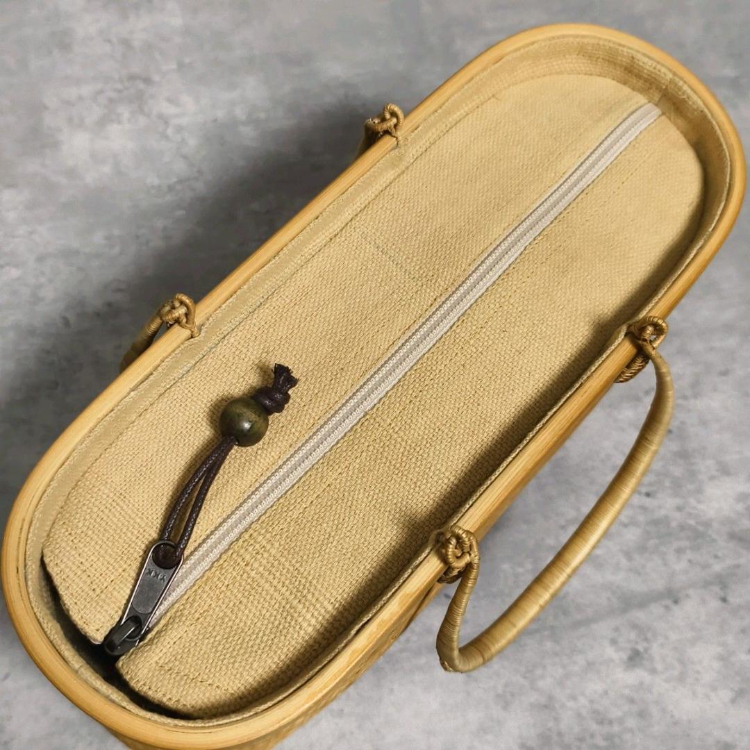 【極美品】プラニー工房 籠バッグ TBHC ハンドバック ナチュラル