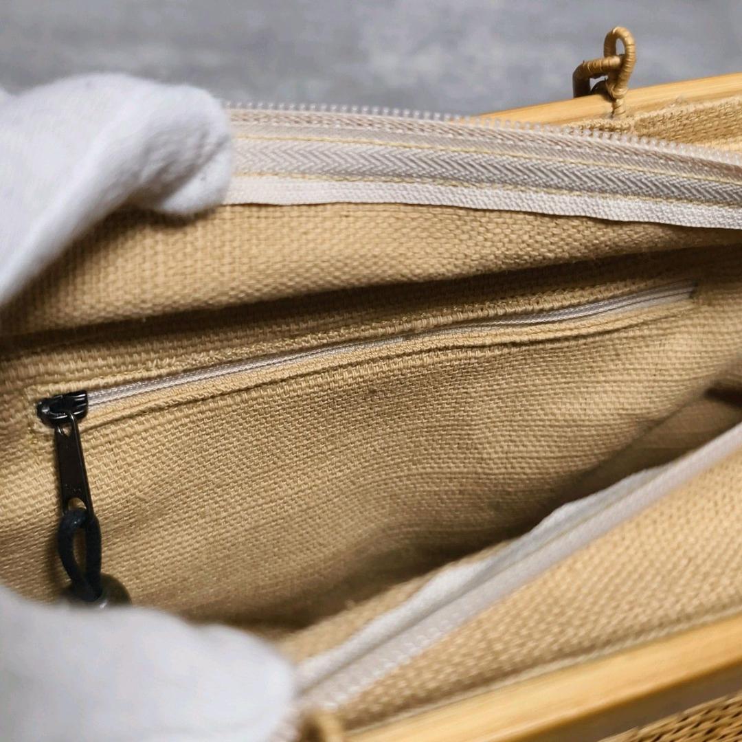 【極美品】プラニー工房 籠バッグ TBHC ハンドバック ナチュラル