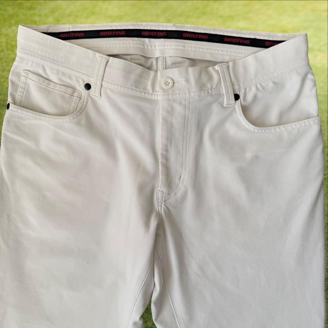 ブリーフィングゴルフ　パンツ　L〜XL相当 白　ホワイト　ストレッチ