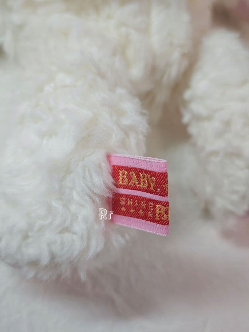 BABY うさくみゃちゃんポシェット&缶バッジ　オフ白×ピンク