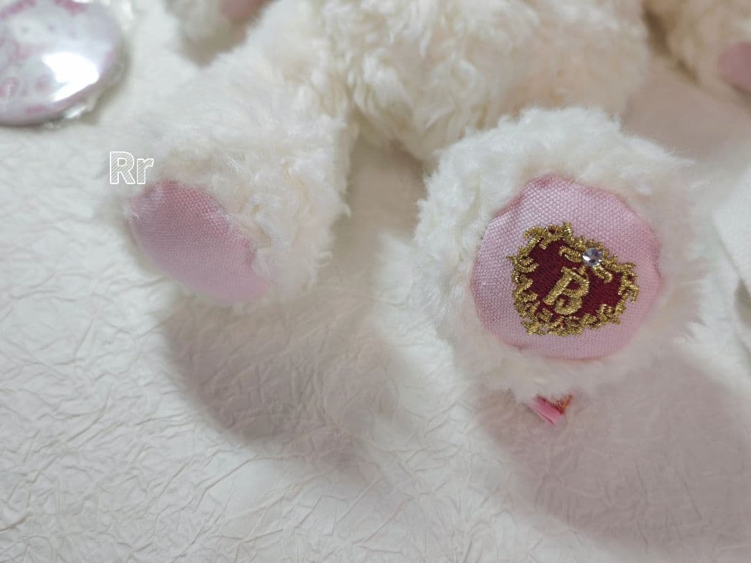 BABY うさくみゃちゃんポシェット&缶バッジ　オフ白×ピンク