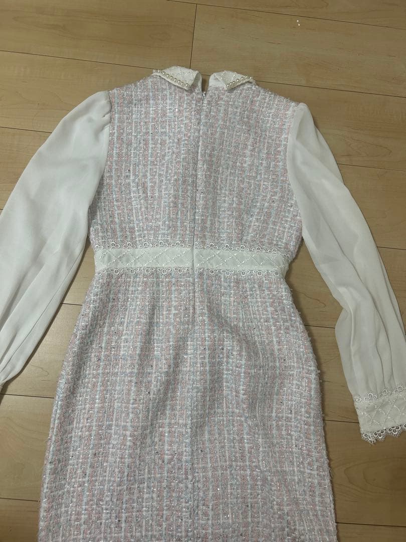 M me eme ツイードワンピース