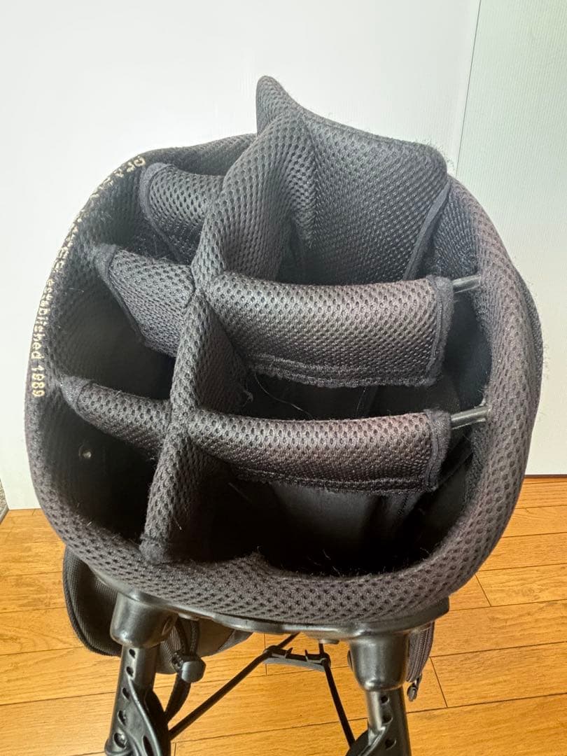 パーリーゲイツ キャディバッグ スタンド式 9.5 型 8分割 ブラック