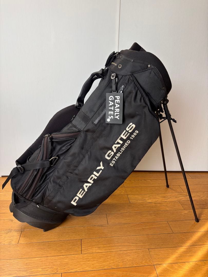 パーリーゲイツ キャディバッグ スタンド式 9.5 型 8分割 ブラック