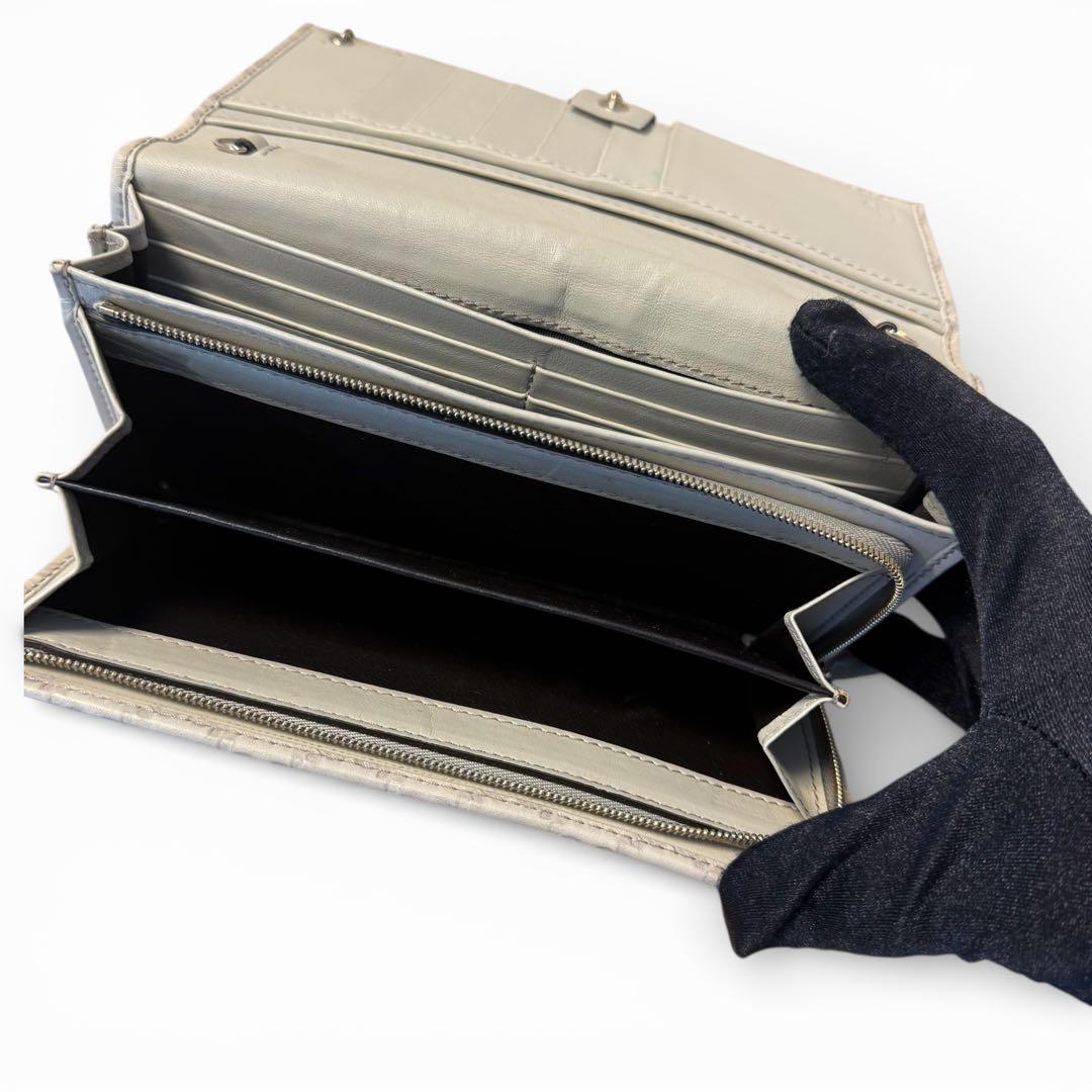 GUCCI GGパターン 長財布 アイボリー