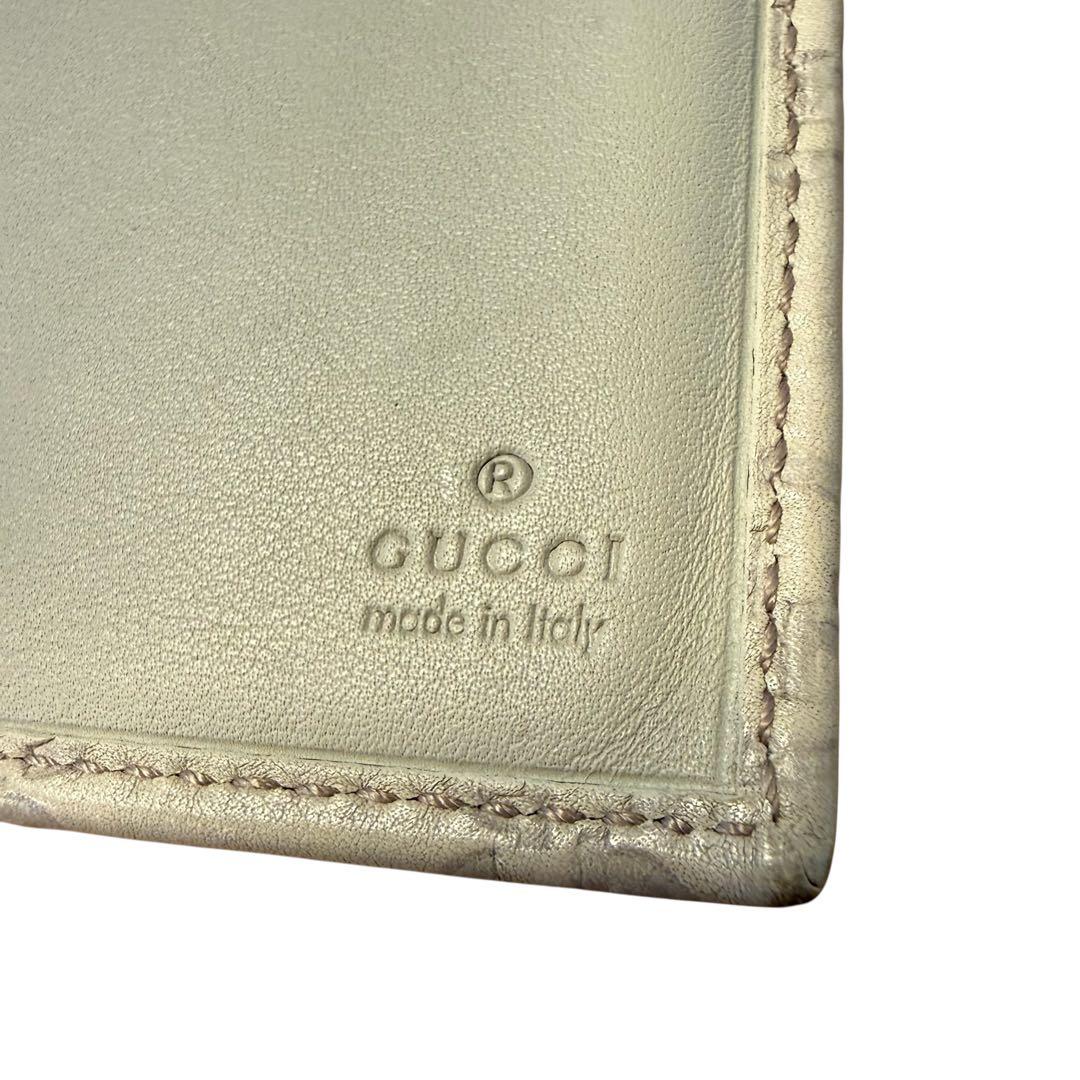 GUCCI GGパターン 長財布 アイボリー