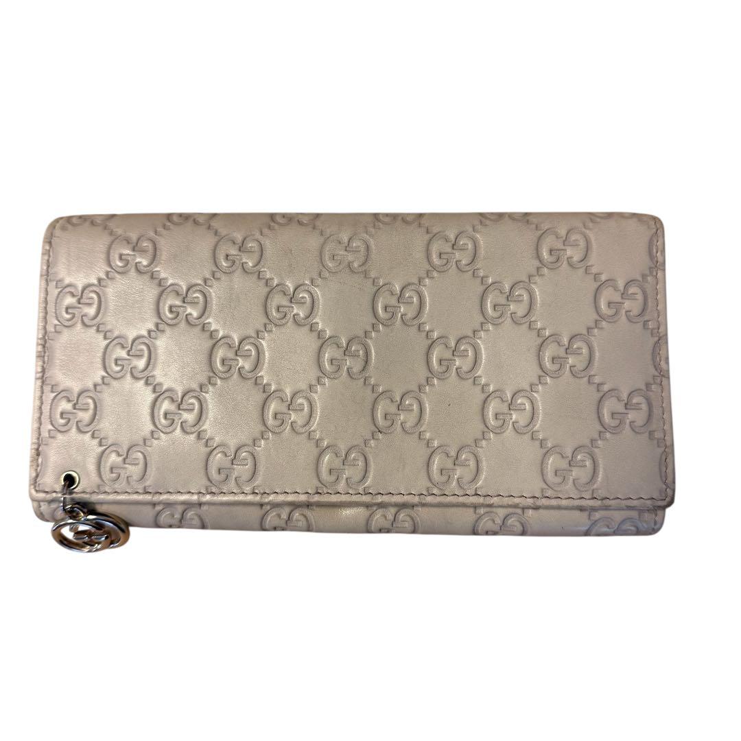 GUCCI GGパターン 長財布 アイボリー