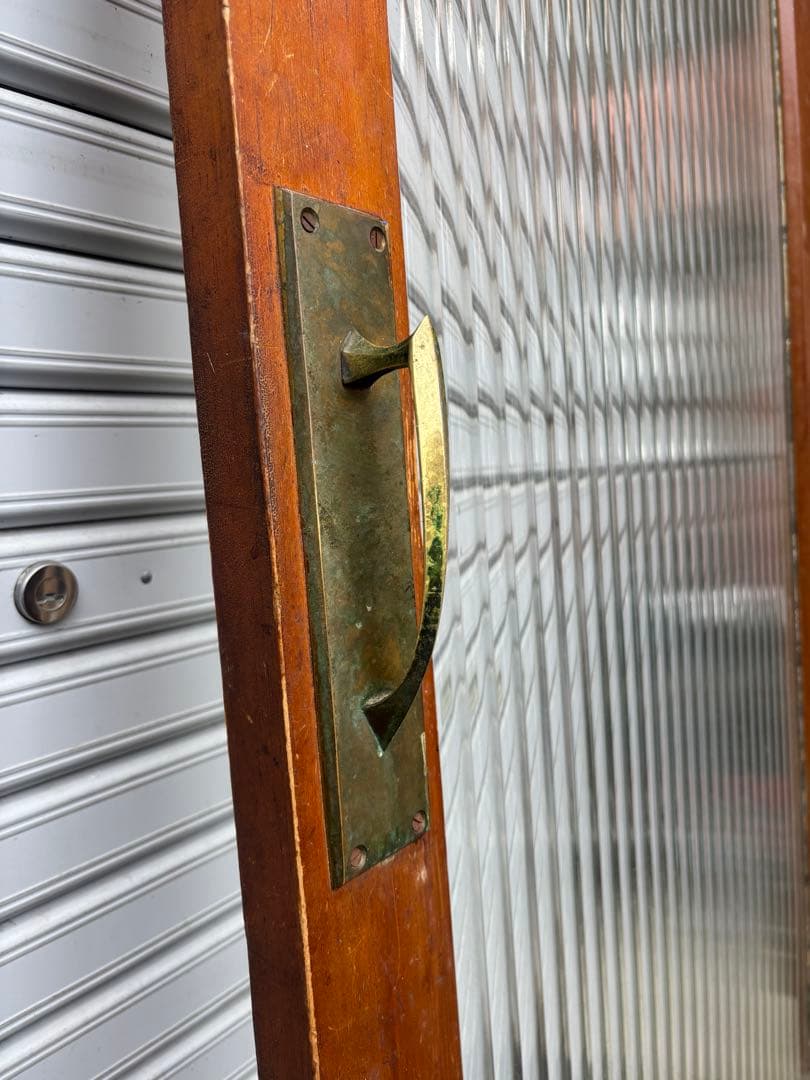 アンティーク建具 モールガラス戸(のんちゃんさん専用)