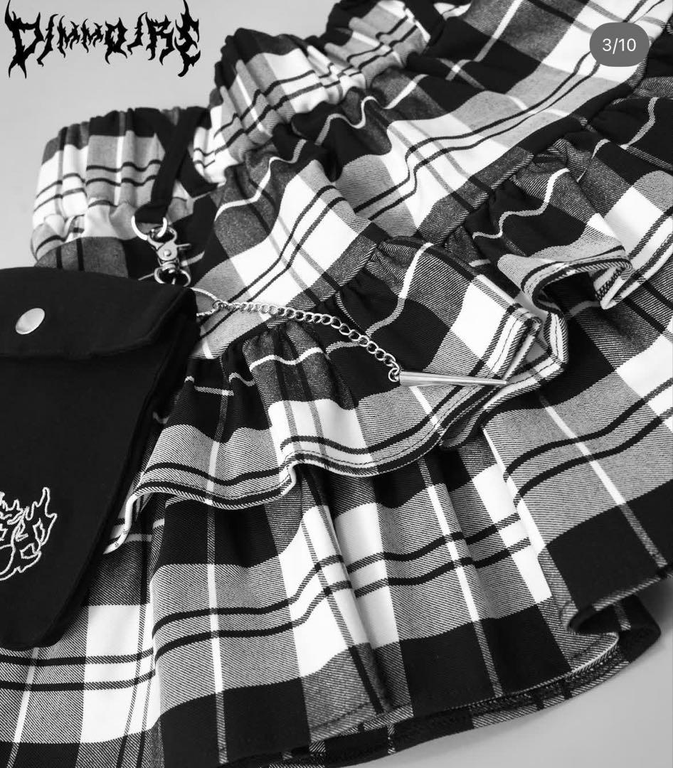 dimmoire PUNKフリルミニスカート
