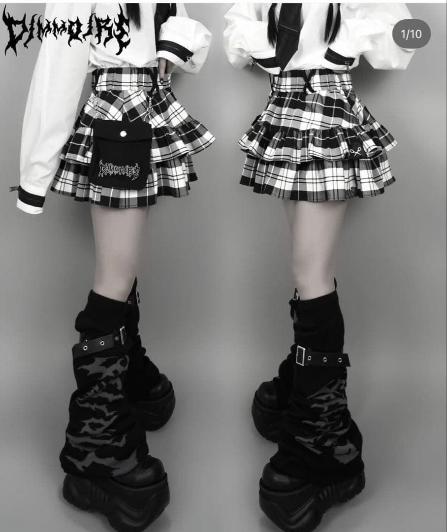 dimmoire PUNKフリルミニスカート