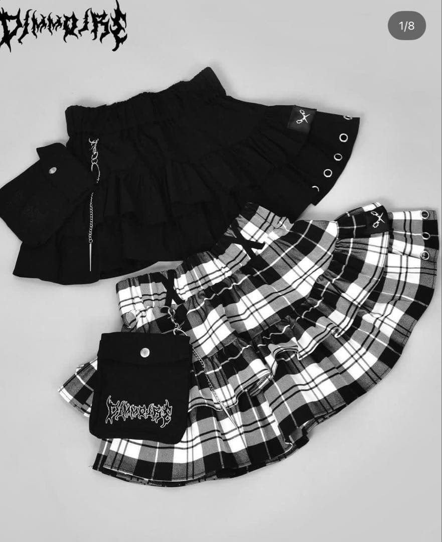 dimmoire PUNKフリルミニスカート