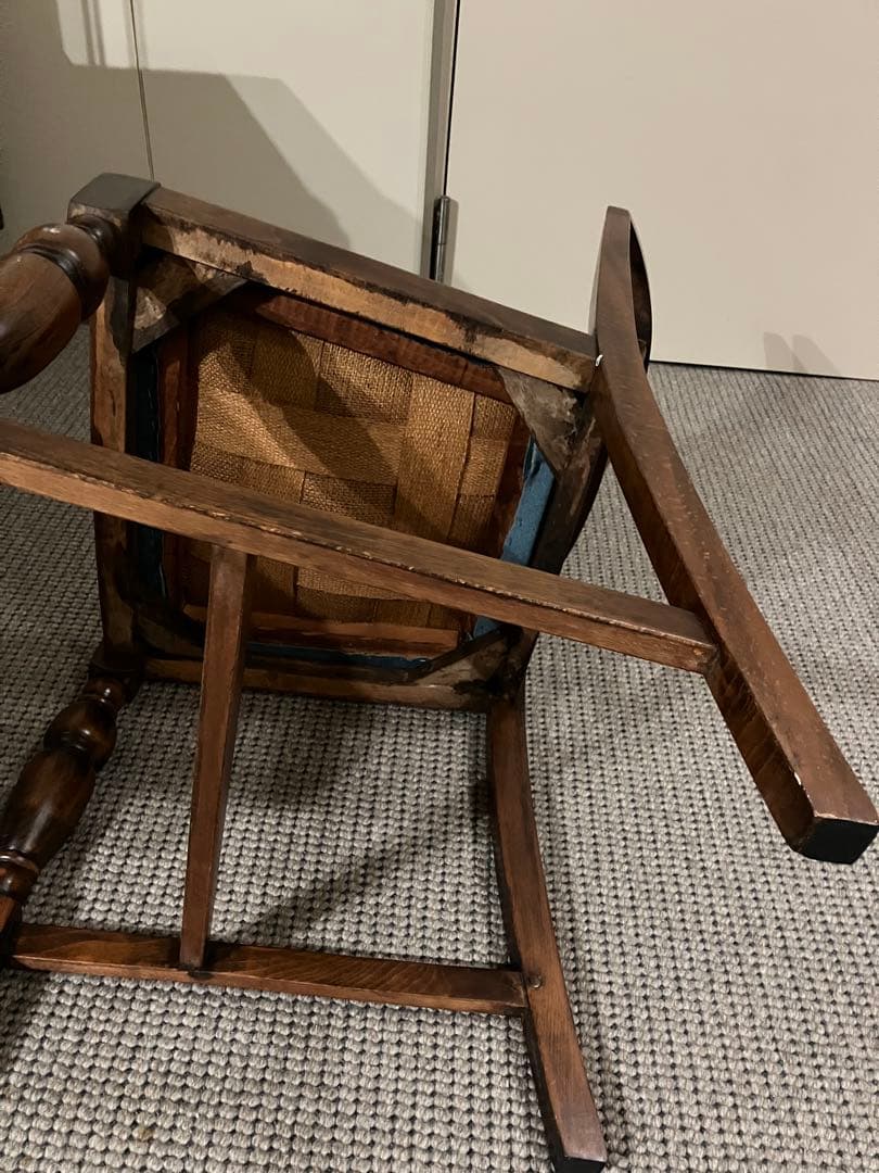 イギリス　アンティークダイニングチェア