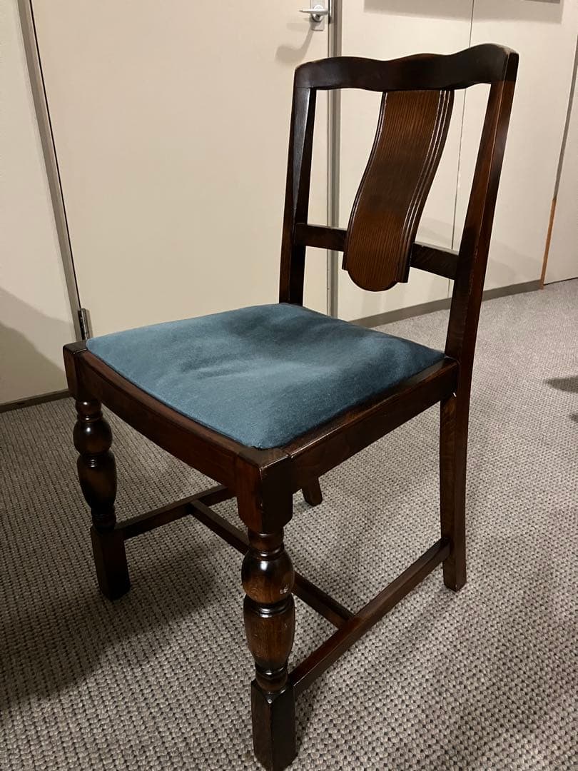 イギリス　アンティークダイニングチェア