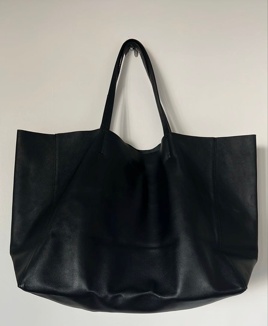 セリーヌ トートバッグ レザー ホリゾンタルカバ 黒 ブラック 保存袋付 旧ロゴ