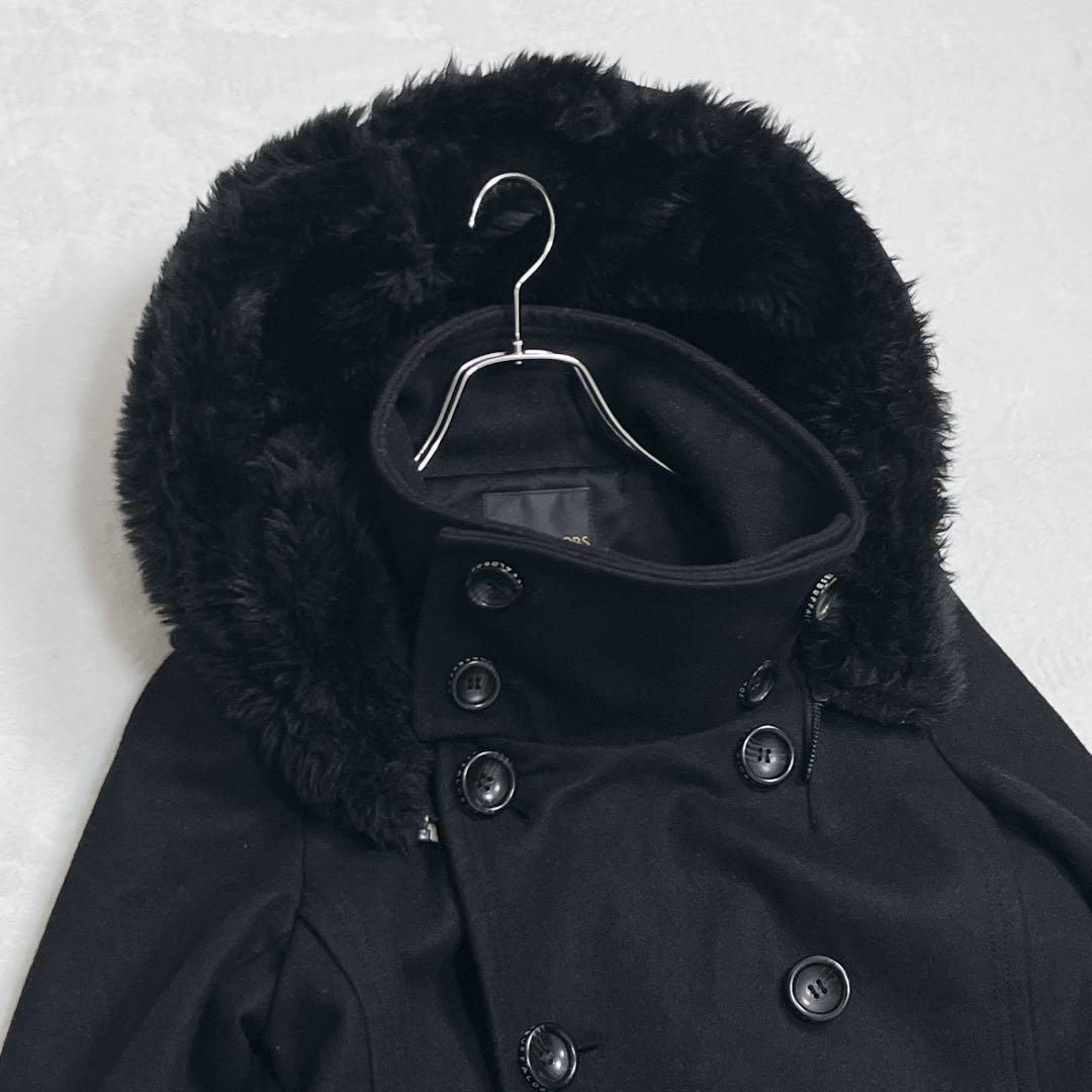 『バッファロー ボブス』 ピーコート メルトン ファーフード取外し可 中綿