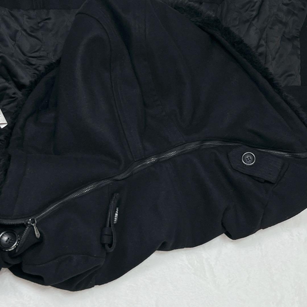 『バッファロー ボブス』 ピーコート メルトン ファーフード取外し可 中綿